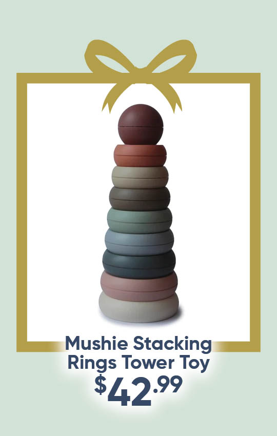 Mushie Stacking Rings Tower Toy